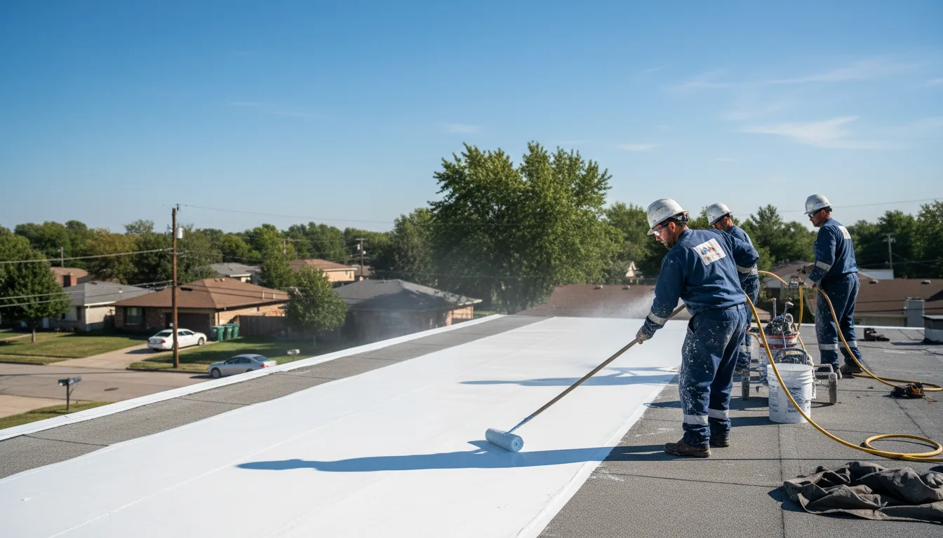 Commercial roof coating in Chesaning, MI near me